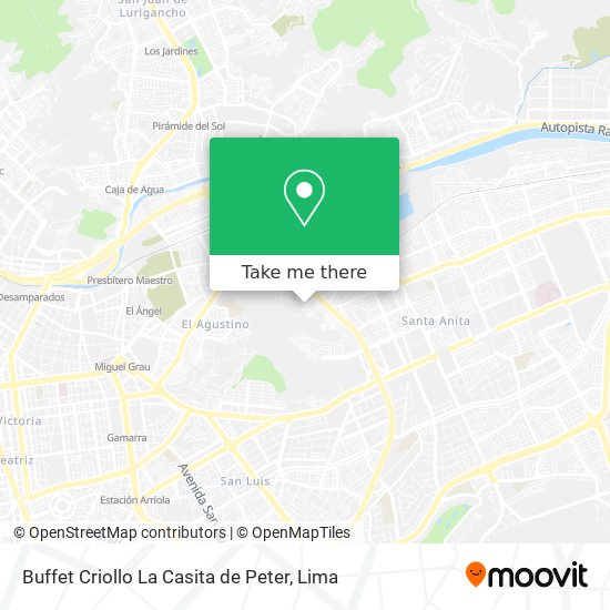 Buffet Criollo La Casita de Peter map