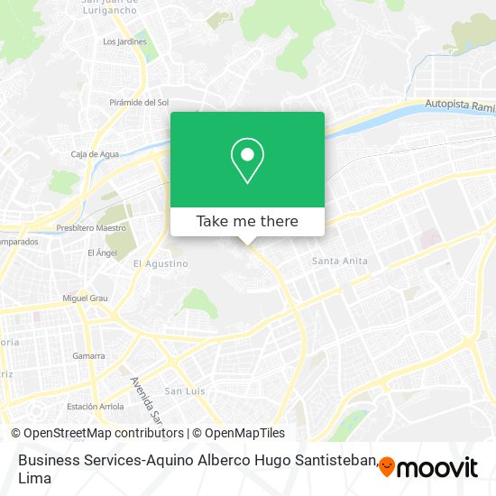 Business Services-Aquino Alberco Hugo Santisteban map