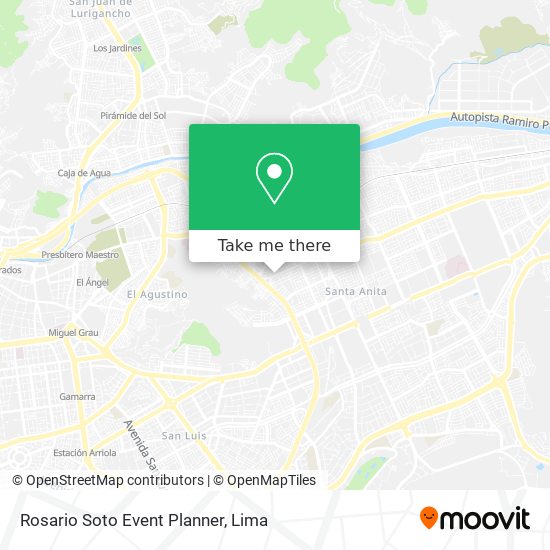 Mapa de Rosario Soto Event Planner