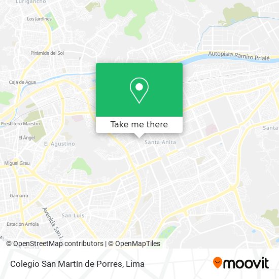 Colegio San Martín de Porres map