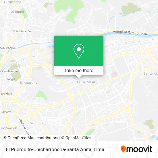Mapa de El Puerquito-Chicharroneria-Santa Anita