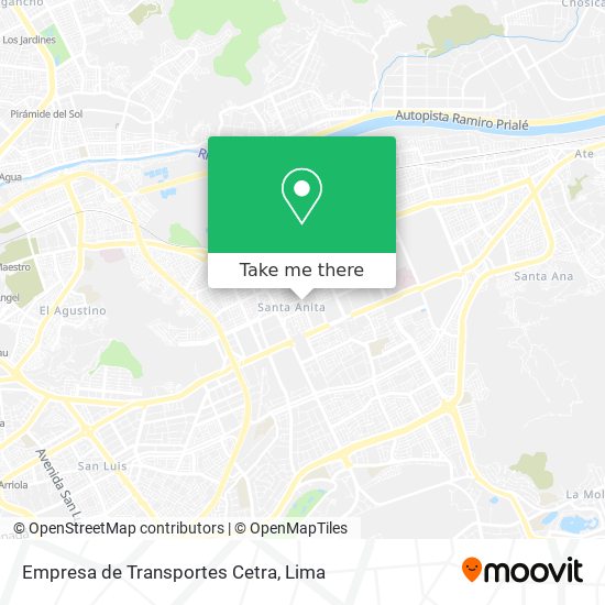 Empresa de Transportes Cetra map