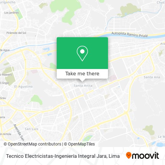 Mapa de Tecnico Electricistas-Ingeniería Integral Jara