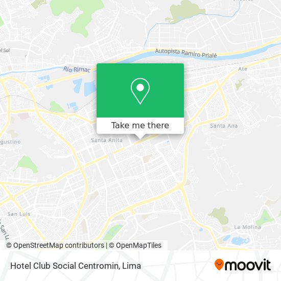 Hotel Club Social Centromin map