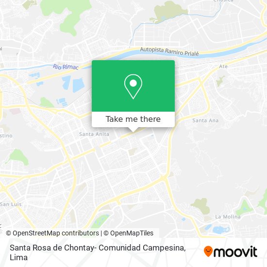 Santa Rosa de Chontay- Comunidad Campesina map