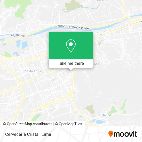 Mapa de Cerveceria Cristal