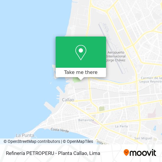 Refinería PETROPERU - Planta Callao map