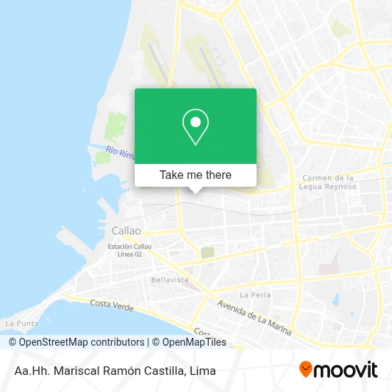 Aa.Hh. Mariscal Ramón Castilla map