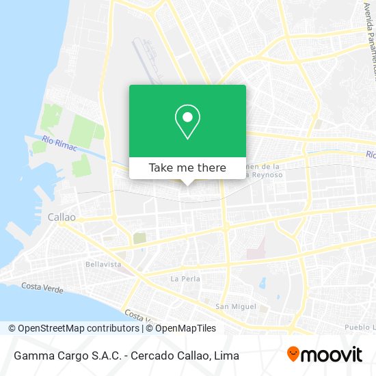 Gamma Cargo S.A.C. - Cercado Callao map