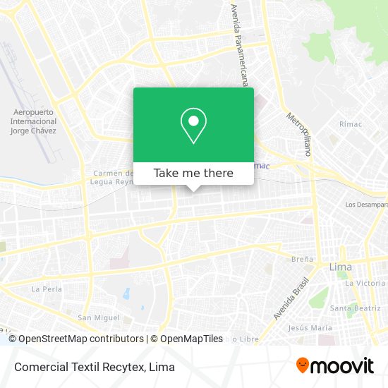 Comercial Textil Recytex map