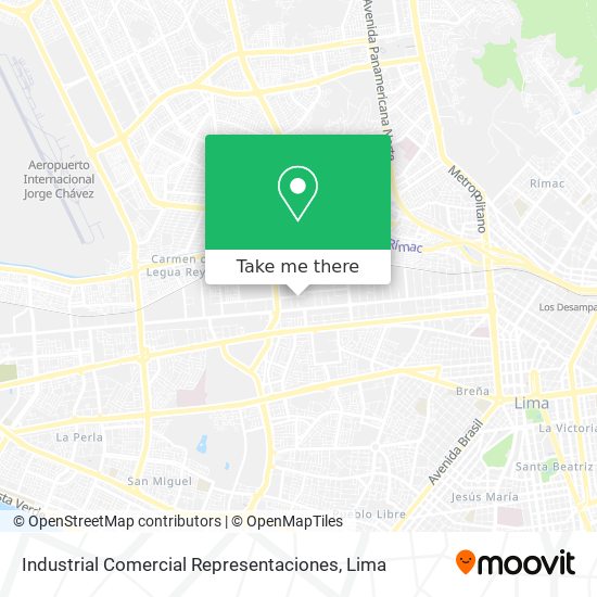 Mapa de Industrial Comercial Representaciones