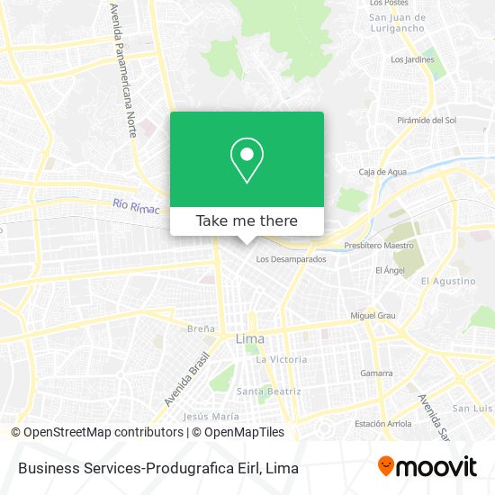Mapa de Business Services-Produgrafica Eirl