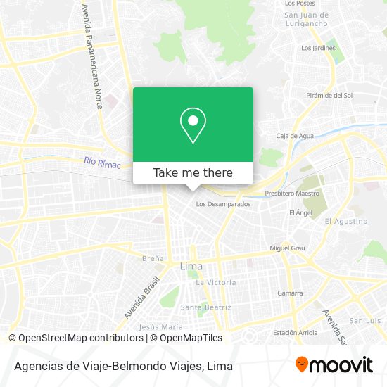 Agencias de Viaje-Belmondo Viajes map