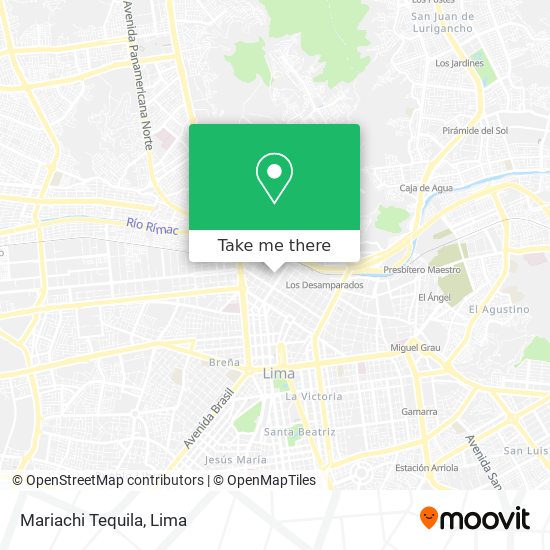 Mapa de Mariachi Tequila