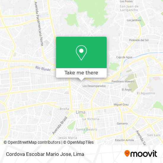 Cordova Escobar Mario Jose map