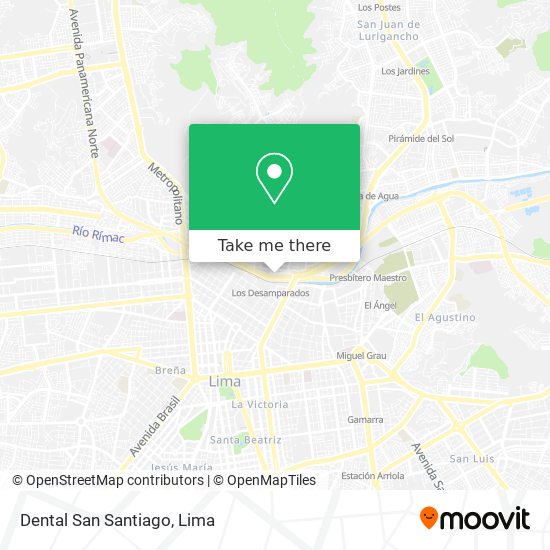 Dental San Santiago map