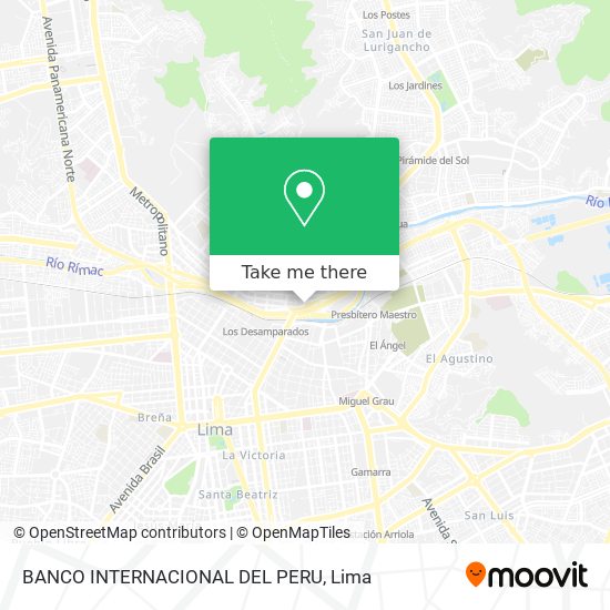 BANCO INTERNACIONAL DEL PERU map