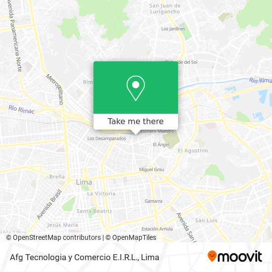 Mapa de Afg Tecnologia y Comercio E.I.R.L.