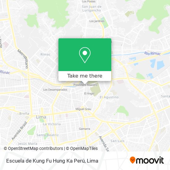 Escuela de Kung Fu Hung Ka Perú map