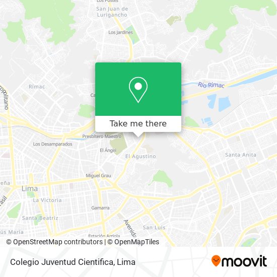 Mapa de Colegio Juventud Cientifica