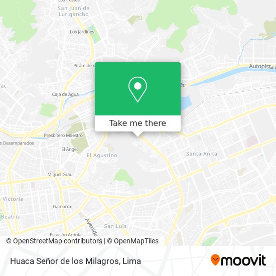 Mapa de Huaca Señor de los Milagros