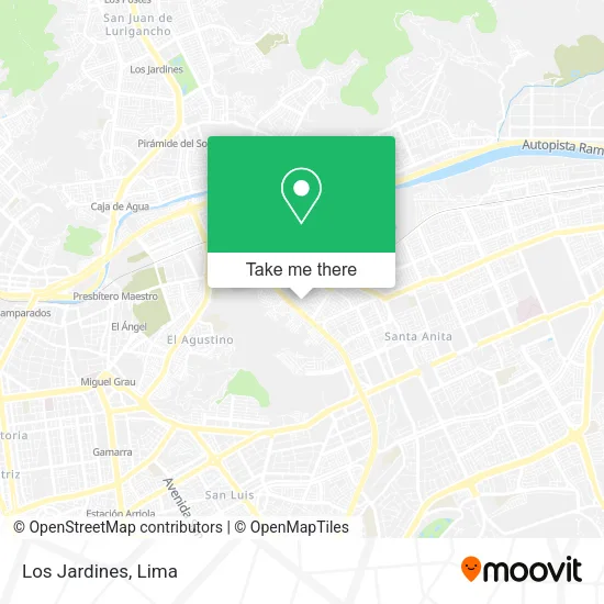 Mapa de Los Jardines