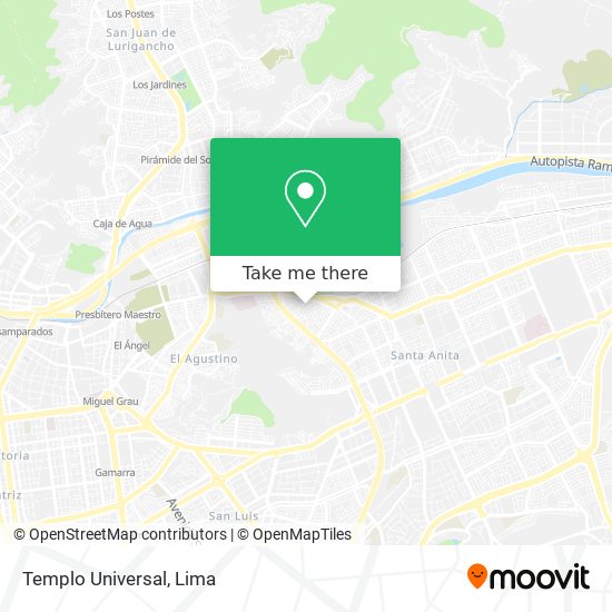 Templo Universal map