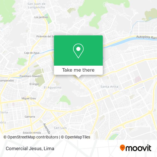 Comercial Jesus map