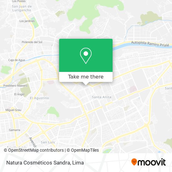 Natura Cosméticos Sandra map