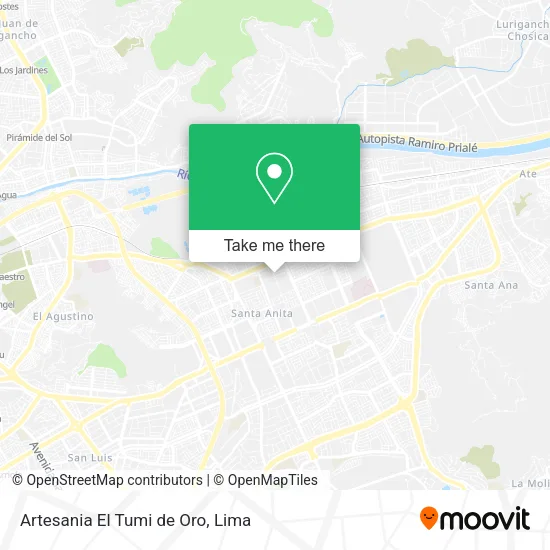 Mapa de Artesania El Tumi de Oro