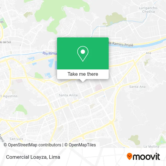 Comercial Loayza map