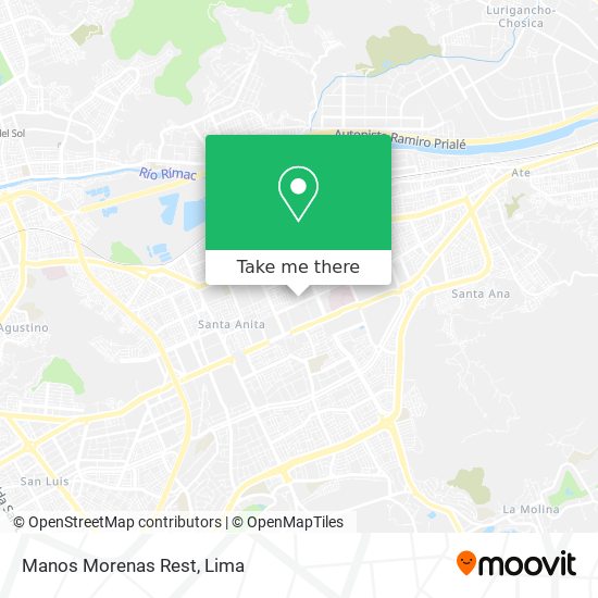Manos Morenas Rest map