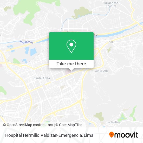 Mapa de Hospital Hermilio Valdizán-Emergencia