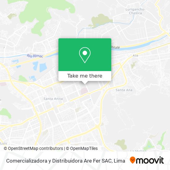 Comercializadora y Distribuidora Are Fer SAC map