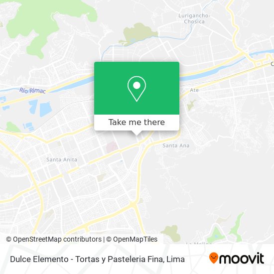 Mapa de Dulce Elemento - Tortas y Pasteleria Fina