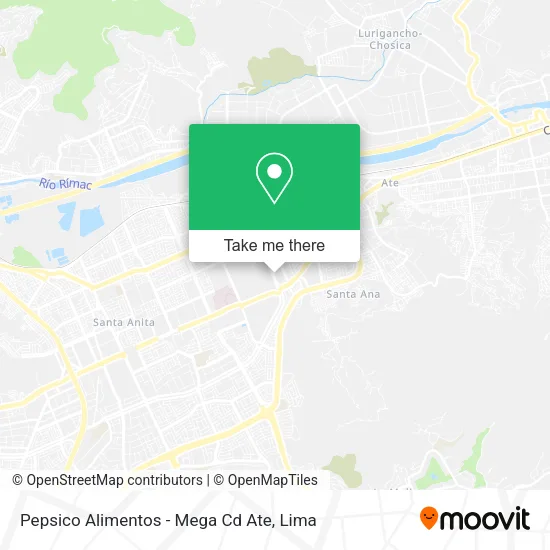 Mapa de Pepsico Alimentos - Mega Cd Ate