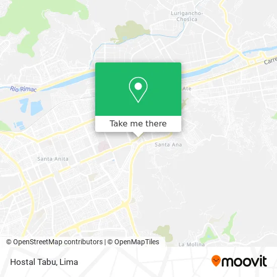 Hostal Tabu map