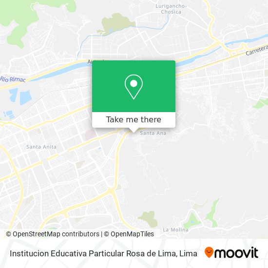 Mapa de Institucion Educativa Particular Rosa de Lima