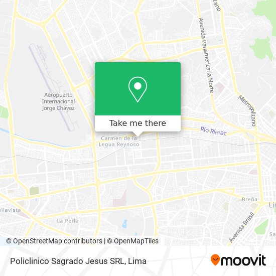 Mapa de Policlinico Sagrado Jesus SRL