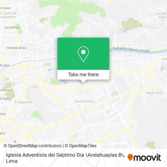 Mapa de Iglesia Adventista del Séptimo Día \Andahuaylas B\