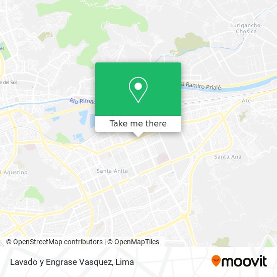Mapa de Lavado y Engrase Vasquez