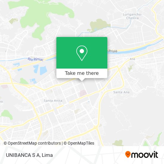 Mapa de UNIBANCA S A