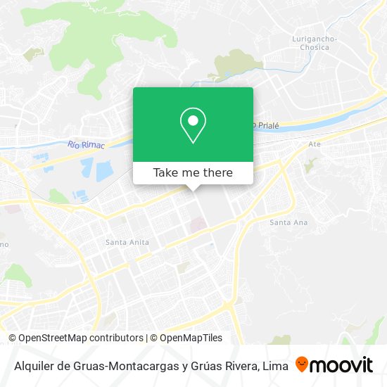 Alquiler de Gruas-Montacargas y Grúas Rivera map