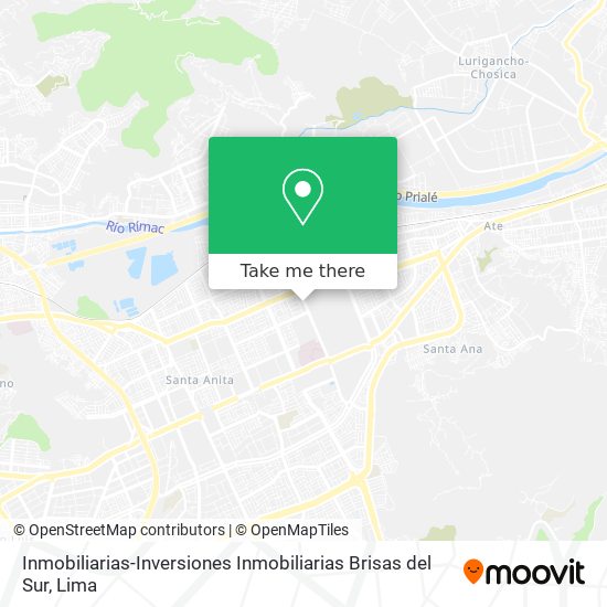 Mapa de Inmobiliarias-Inversiones Inmobiliarias Brisas del Sur