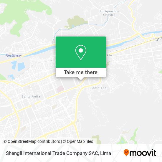 Shengli International Trade Company SAC map