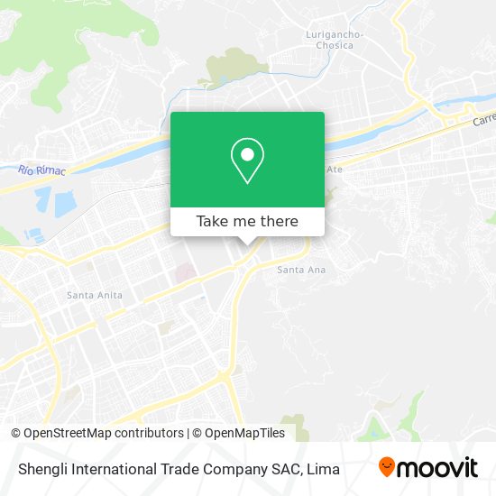 Mapa de Shengli International Trade Company SAC