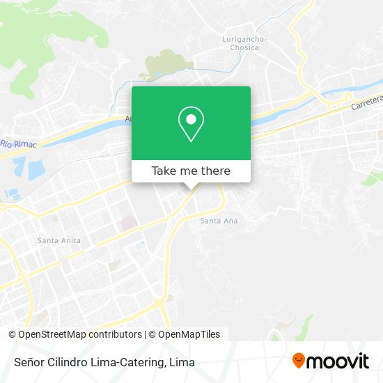 Mapa de Señor Cilindro Lima-Catering