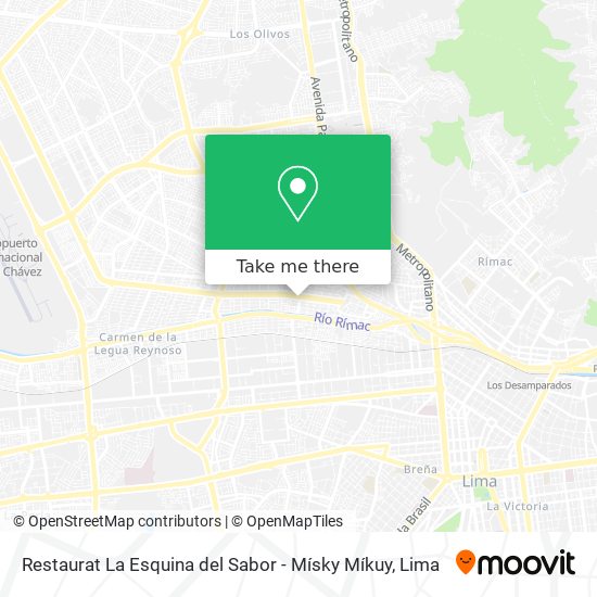 Restaurat La Esquina del Sabor - Mísky Míkuy map