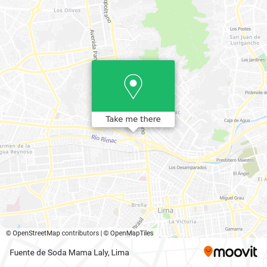 Mapa de Fuente de Soda Mama Laly