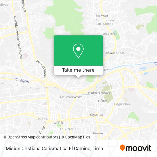 Mapa de Misión Cristiana Carismática El Camino